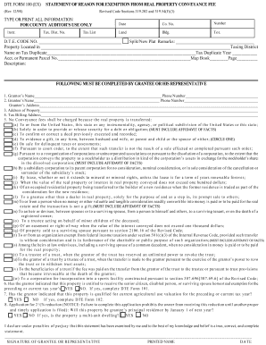 Summit County Conveyance Form