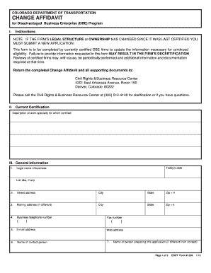 Cdot Form 1399