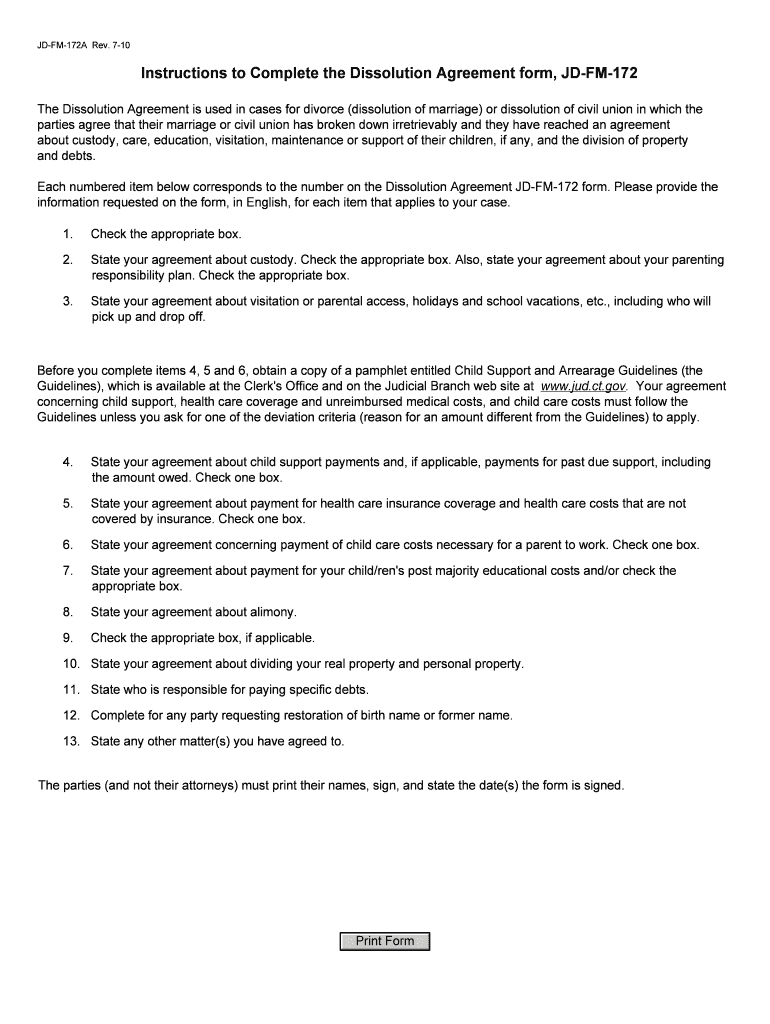  Hot to Fill Out Jd Fm 172 Form 2010