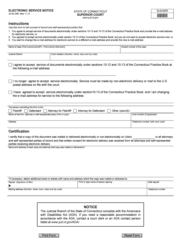  Ct Practice Book Form 203 Premise Liability 2012