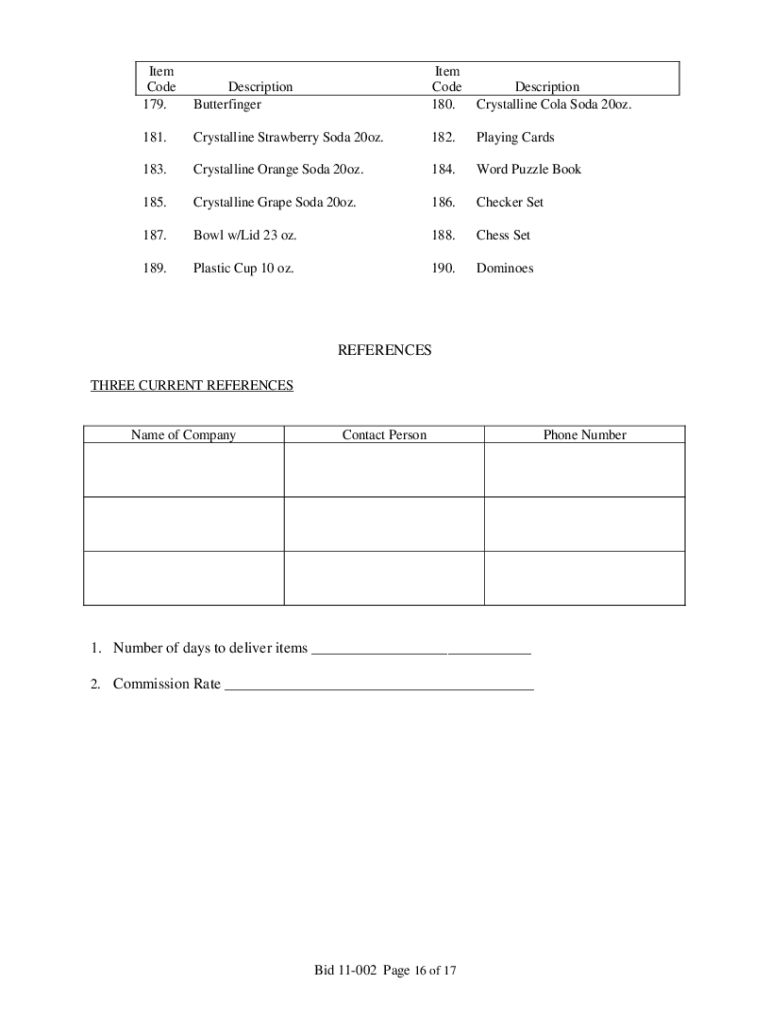 Mclennan Packages  Form