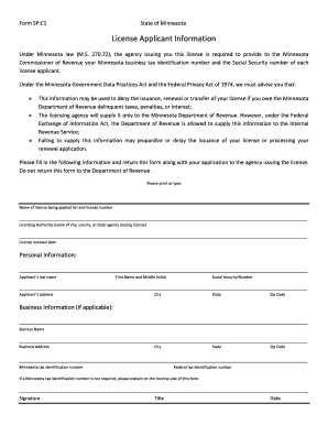 Who Should Receive Mn Form Spc1