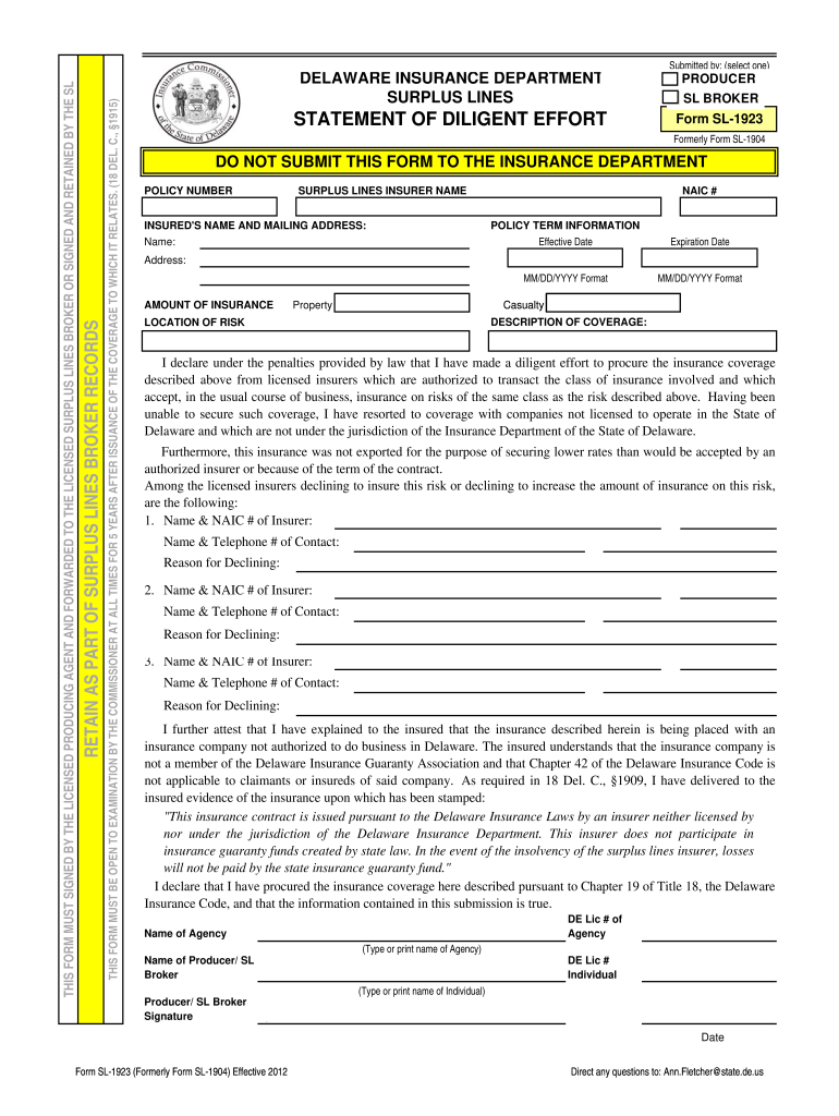  Delawre Form Sl 1923 Word Document 2015