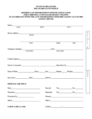 Arrest Affidavit Form