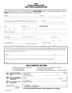  Generic Direct Deposit Form 2009-2024