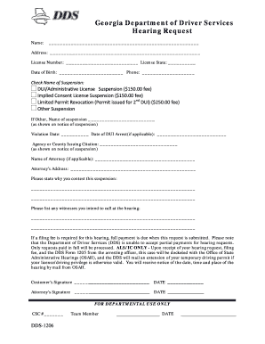 Dds 1206  Form