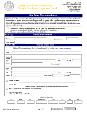 Real Estate Application Form