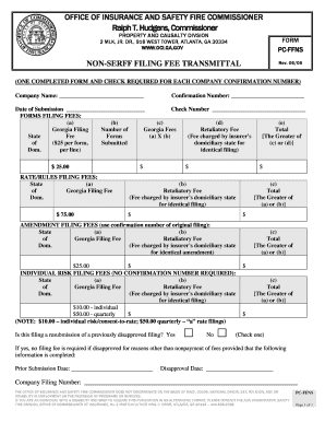 Ga Department of Insurance  Form