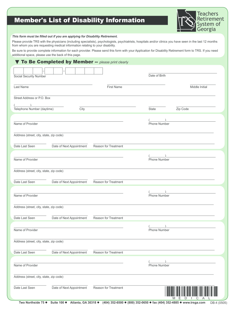  Print Disability Forms Texas 2005-2024