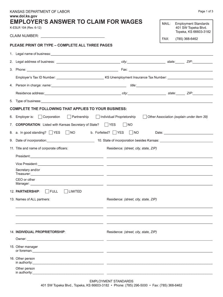 Keslr104 Form