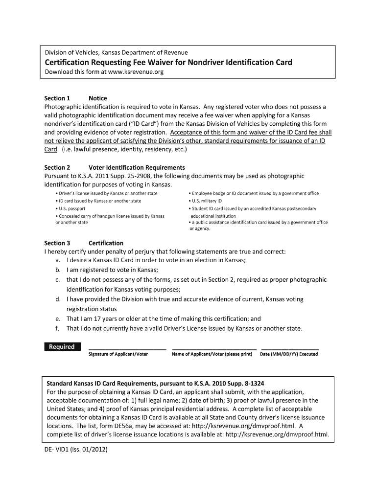  Division of Vehicles, Kansas Department of Revenue Kssos 2012