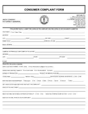 Attorney General Louisville Ky  Form