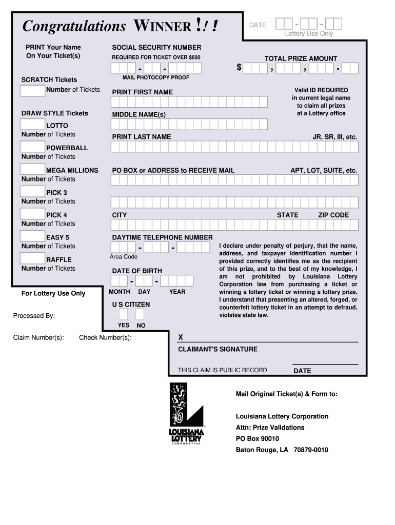 Lalottery  Form