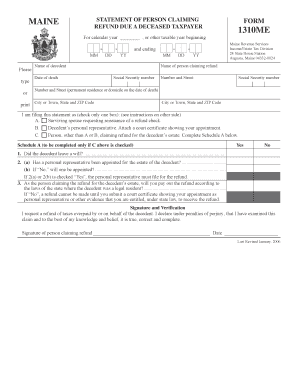 MAINE 1310ME Maine Gov State Me  Form