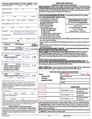 fake police ticket template