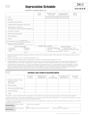 Maryland Form 4b and 4c