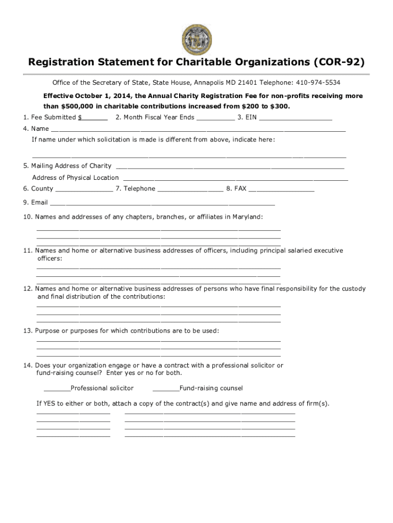 Cor 92  Form