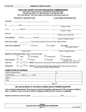 Hmwssb New Water Connection Application Form PDF