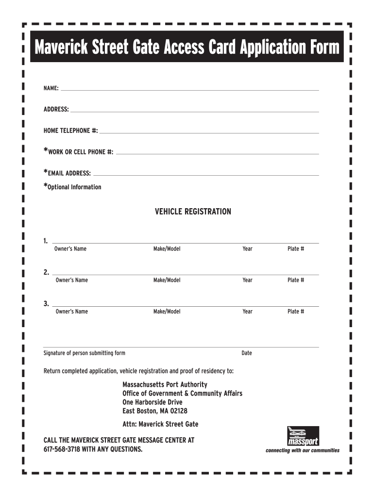 Replace Maverick Gate Card  Form