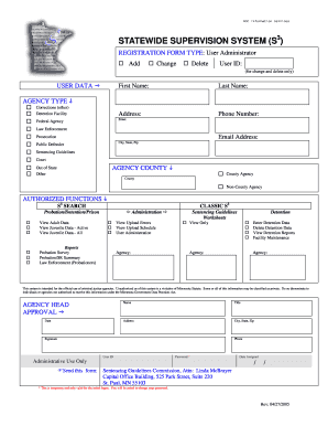 Statewide Supervision  Form