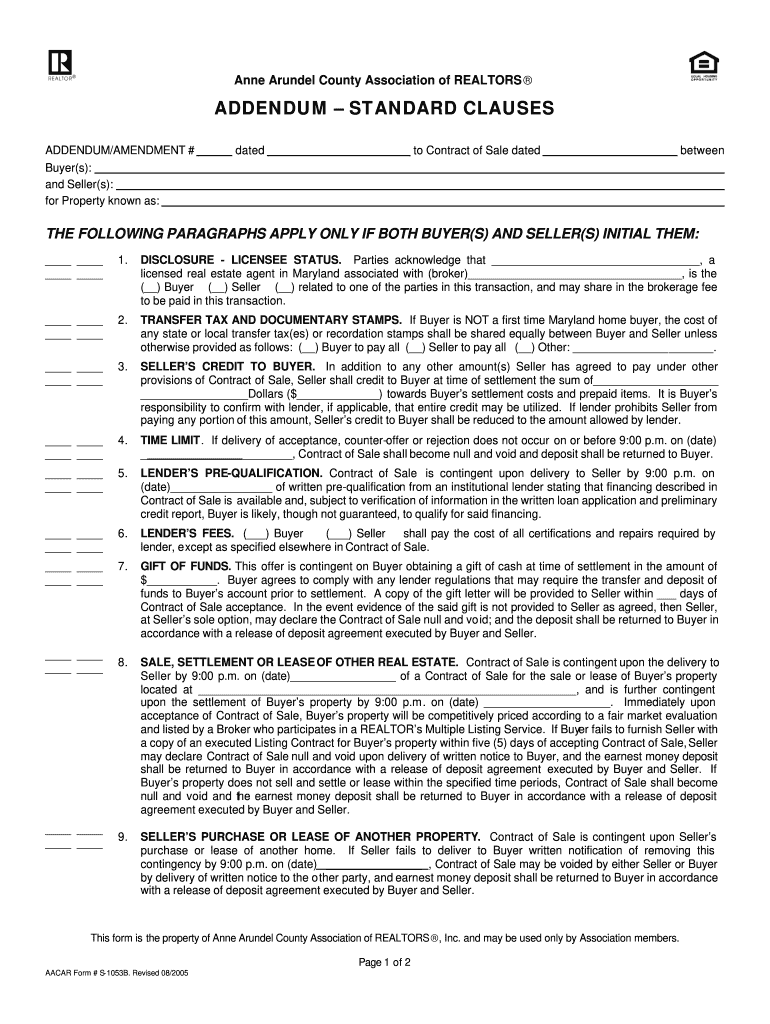  Aacar Addendum 2005-2024