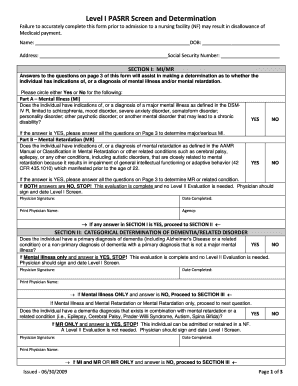 Mississippi Pasrr Forms