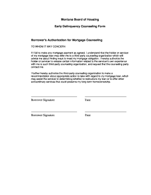 Early Delinquency Counseling Form