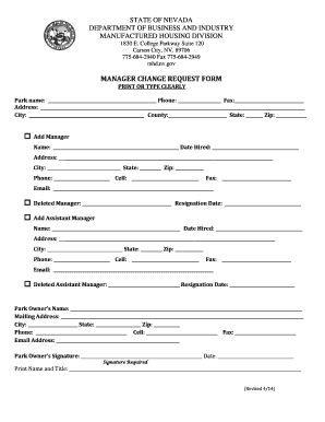 Change Nv  Form