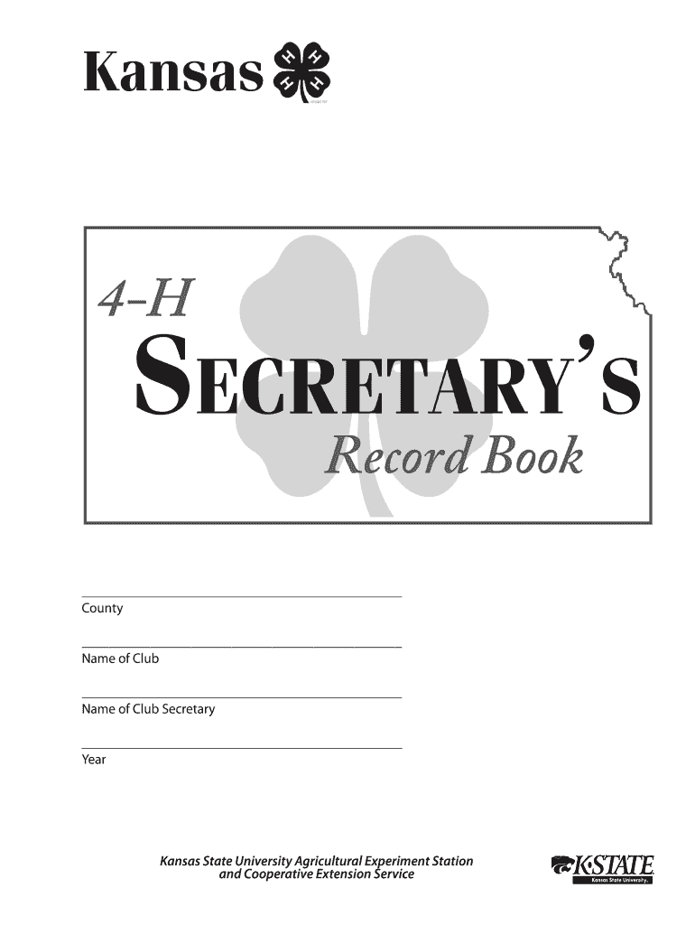  Examples of 4h Secretary Forms 2005-2024