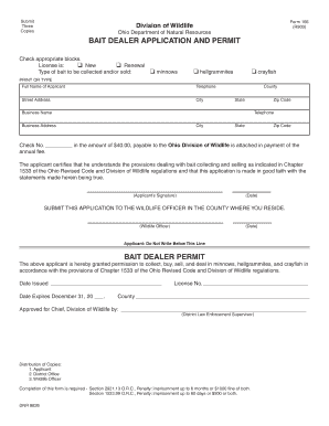 Form 166DNR 8826 Ohio Department of Natural Resources Dnr State Oh