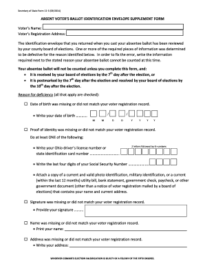 Ohio Form 11 S