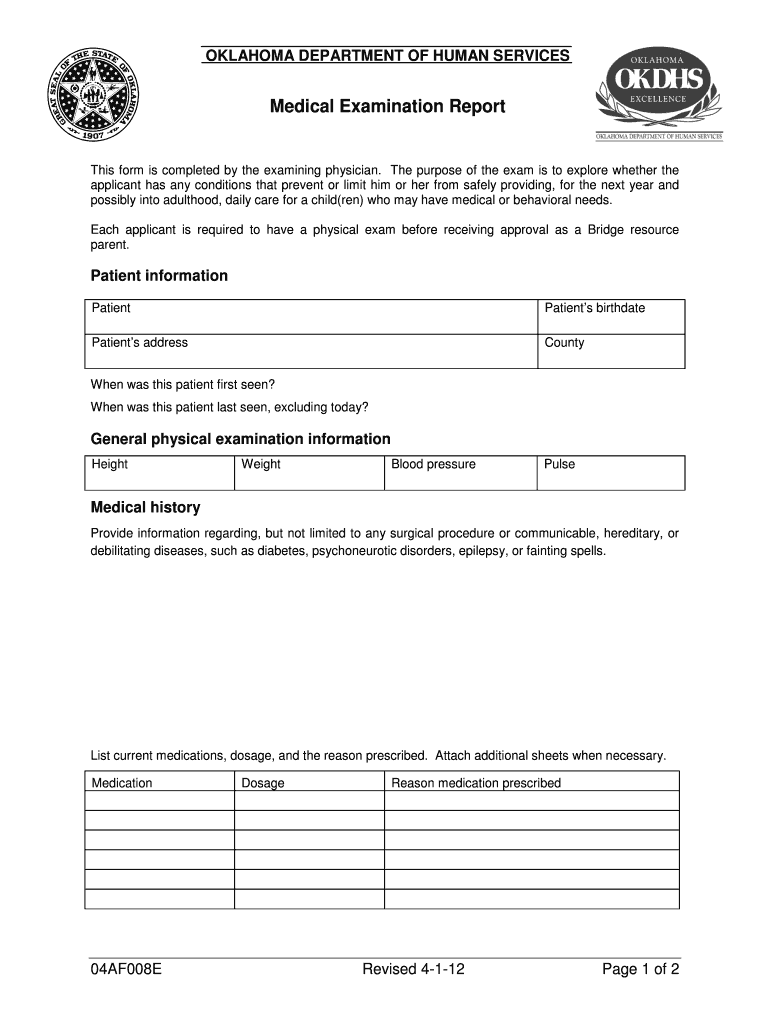 Okdhs Forms