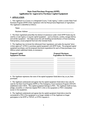 Food Sfpp Application Approval Printable  Form