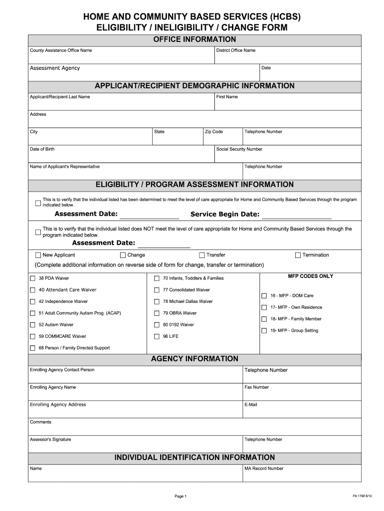  Pa 1768 Form 2010