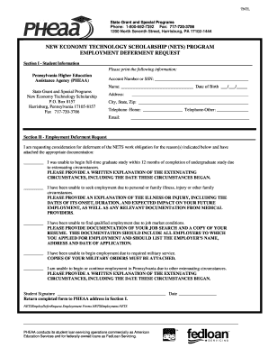 Fedloan Pheaa Deferment Form PDF