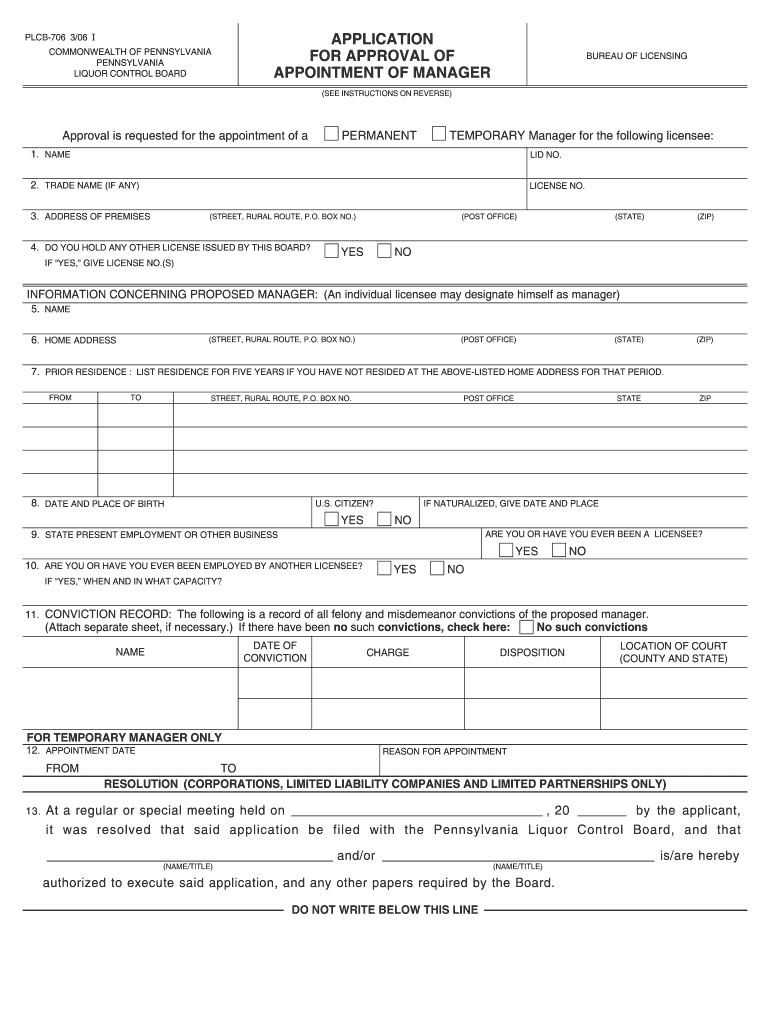  Plcb Form 2006-2024