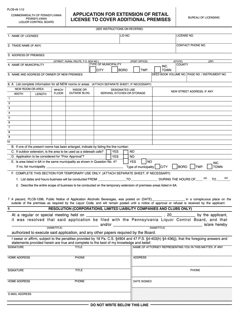 Plcb 1296  Form