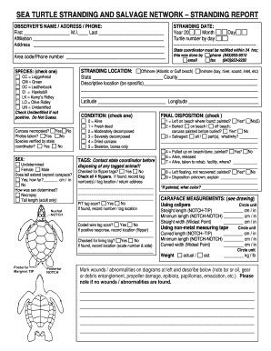 STSSN Report Dnr Sc  Form