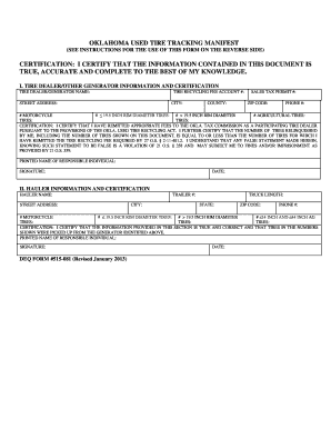  Cannabist Manifest Sheet Oklahoma 2013-2024