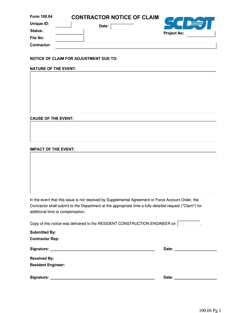 100 04  Form