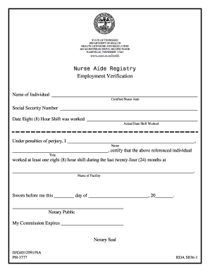 employment verification form tennessee sample department pdf tn state signnow forms form1 printable sign pdffiller health