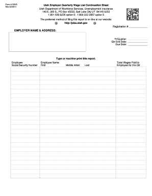 Form # 33HA Utah Department of Workforce Services Utah Gov Jobs Utah