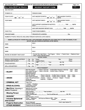 1 8 Incident Report Form Hspolicy Utah
