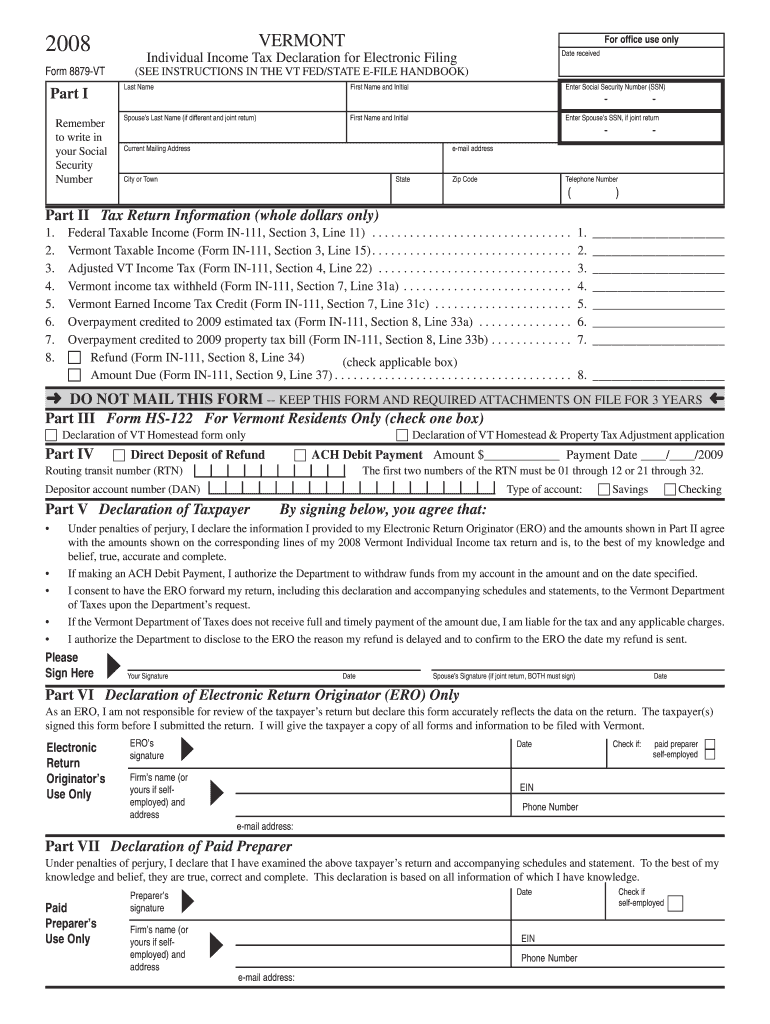 Vt 8879  Form