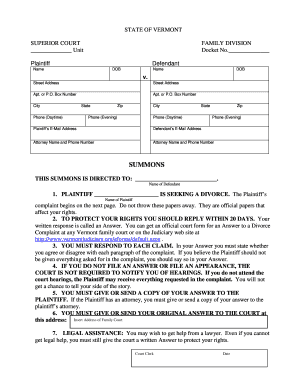 Form 836 Kids Vermont Judiciary Vermontjudiciary