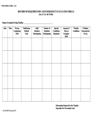 Vdss Model Form Alf