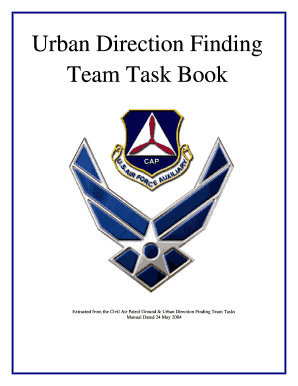 UDF Task Book Civil Air Patrol Vawg Cap  Form