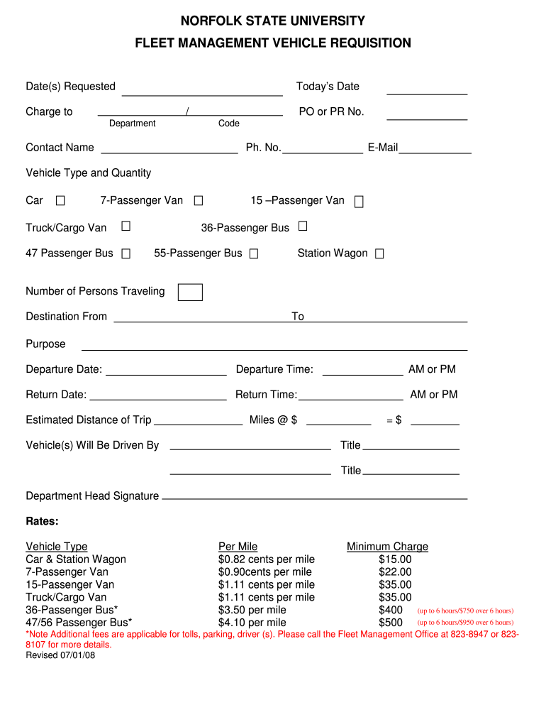 Get and Sign Requisition Document for Truck 2008-2022 Form