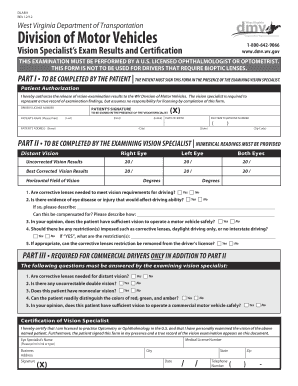 Virginia Dmv Vision Form