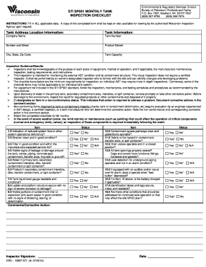 API 650 Tank Inspection Checklist PDF  Form